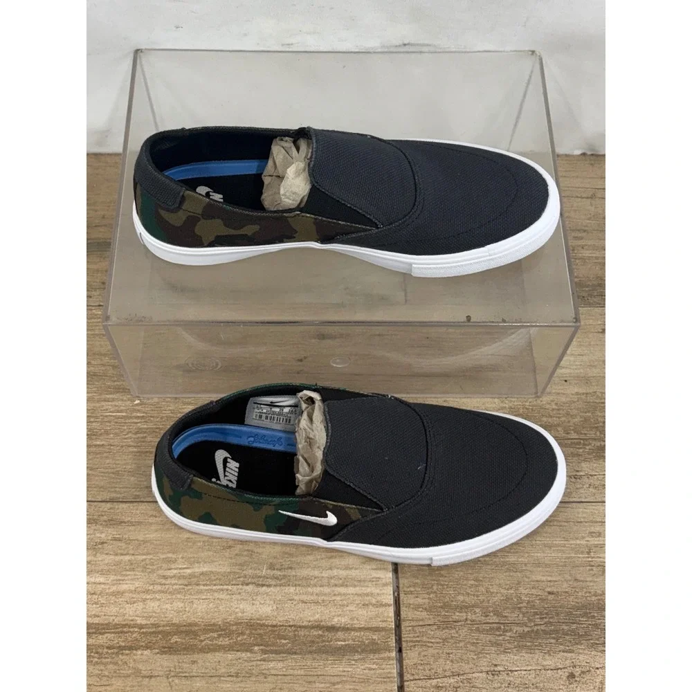 Nike SB‎ Solarsoft Slip On Camo Casual Skate Shoes Men's Size 6.5